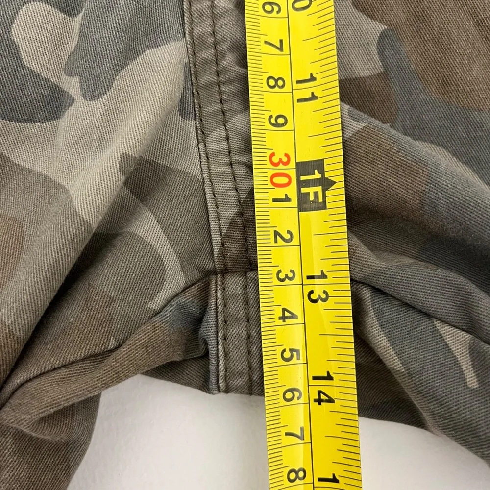 Wrangler Mens 38x30 Regular Taper Cargo Pants Green‎ Camouflage Army Flat Front